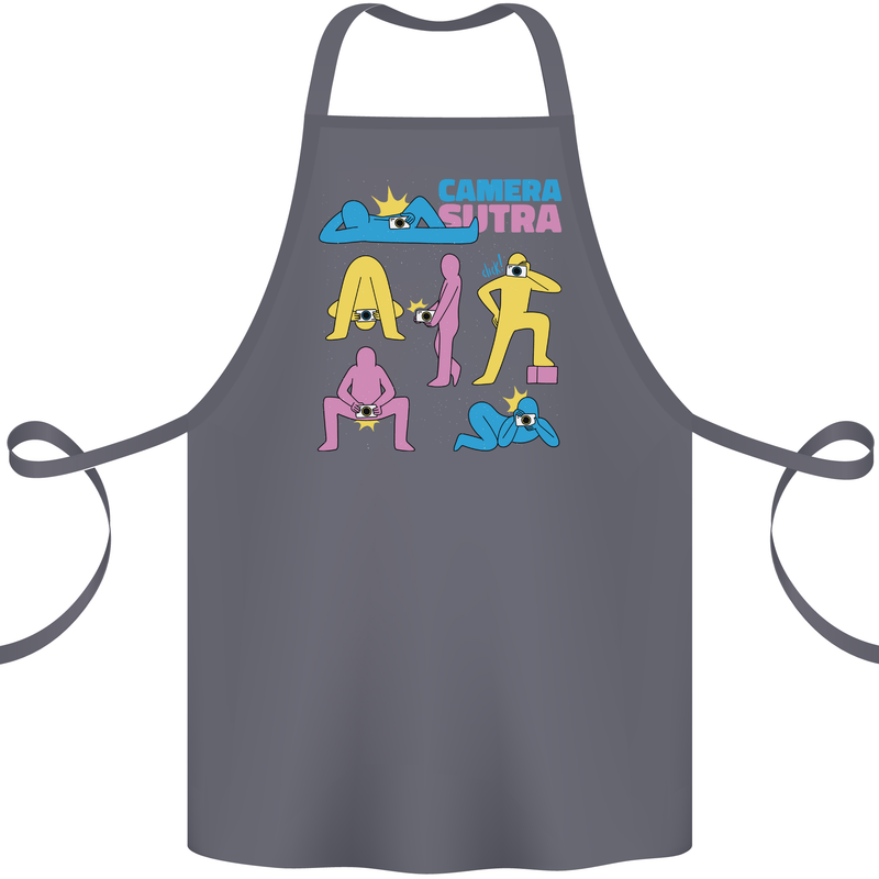 Camera Sutra Photography Photographer Funny Cotton Apron 100% Organic Steel