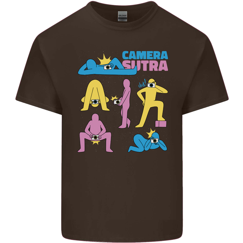 Camera Sutra Photography Photographer Funny Kids T-Shirt Childrens Chocolate