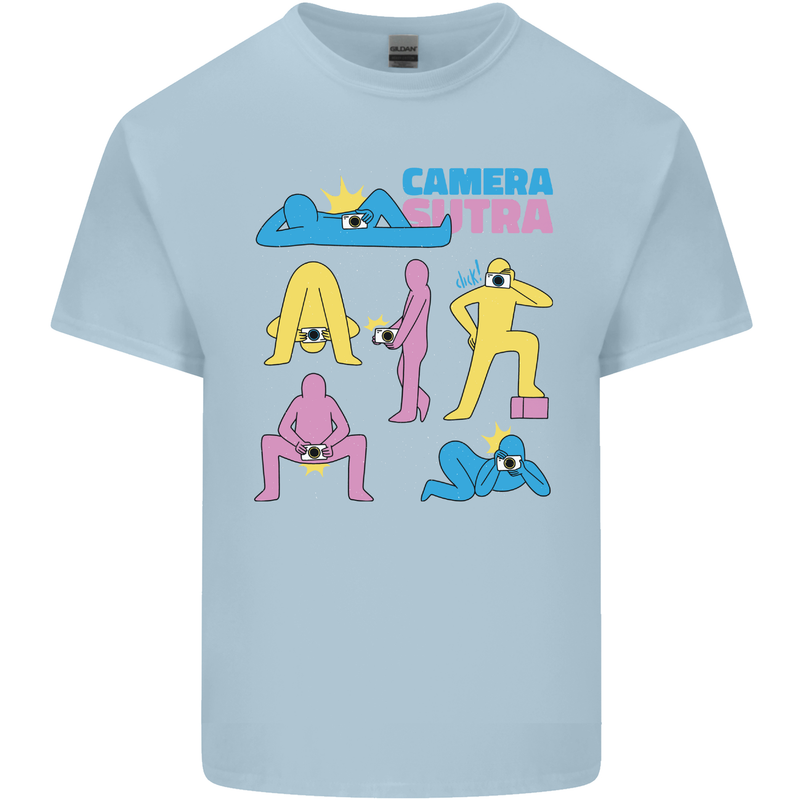 Camera Sutra Photography Photographer Funny Kids T-Shirt Childrens Light Blue