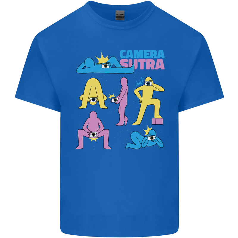 Camera Sutra Photography Photographer Funny Kids T-Shirt Childrens Royal Blue