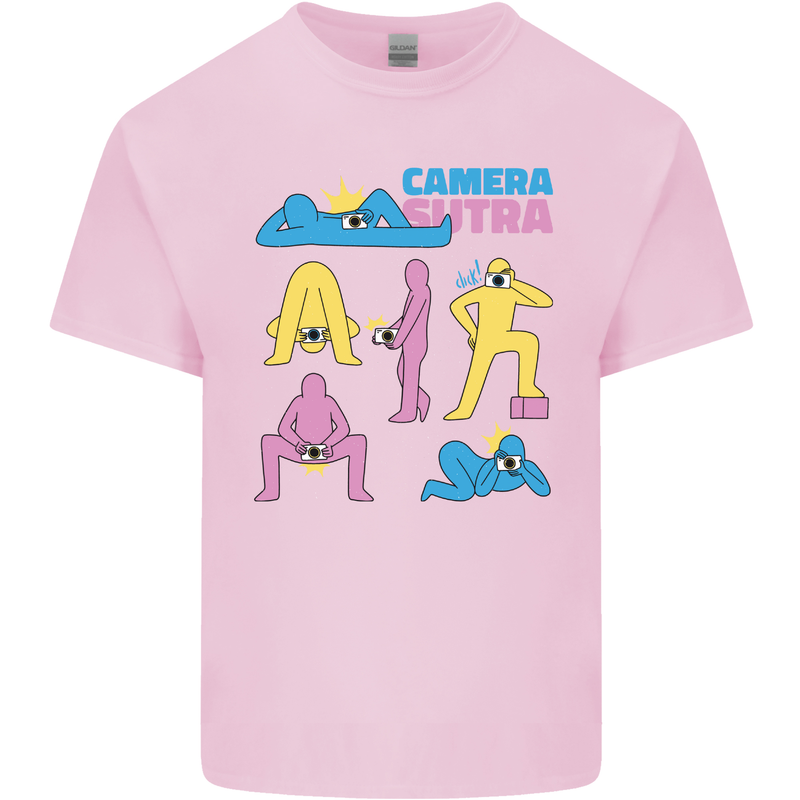 Camera Sutra Photography Photographer Funny Mens Cotton T-Shirt Tee Top Light Pink