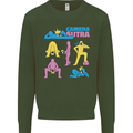 Camera Sutra Photography Photographer Funny Mens Sweatshirt Jumper Forest Green