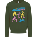 Camera Sutra Photography Photographer Funny Mens Sweatshirt Jumper Forest Green