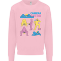 Camera Sutra Photography Photographer Funny Mens Sweatshirt Jumper Light Pink