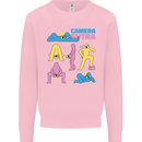 Camera Sutra Photography Photographer Funny Mens Sweatshirt Jumper Light Pink