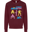 Camera Sutra Photography Photographer Funny Mens Sweatshirt Jumper Maroon