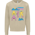 Camera Sutra Photography Photographer Funny Mens Sweatshirt Jumper Sand