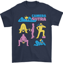 Camera Sutra Photography Photographer Funny Mens T-Shirt Cotton Gildan Navy Blue