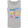 Camera Sutra Photography Photographer Funny Mens Vest Tank Top Sports Grey