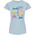 Camera Sutra Photography Photographer Funny Womens Petite Cut T-Shirt Light Blue