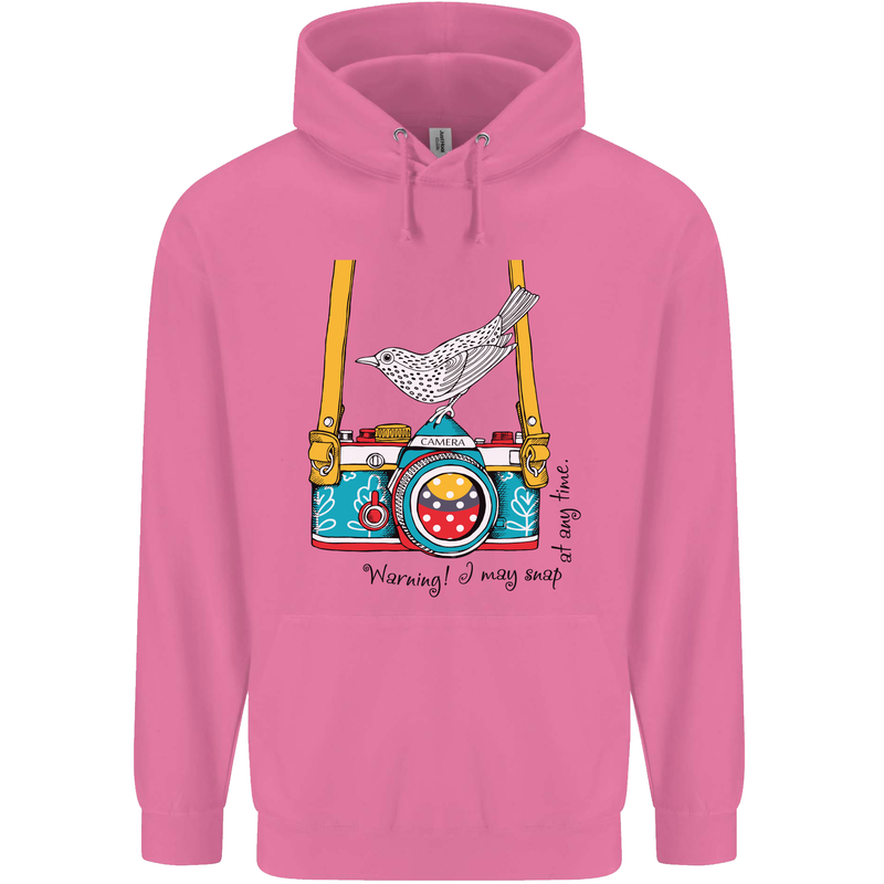 Camera With a Bird Photographer Photography Childrens Kids Hoodie Azalea