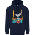 Camera With a Bird Photographer Photography Childrens Kids Hoodie Navy Blue