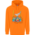Camera With a Bird Photographer Photography Childrens Kids Hoodie Orange