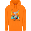Camera With a Bird Photographer Photography Childrens Kids Hoodie Orange