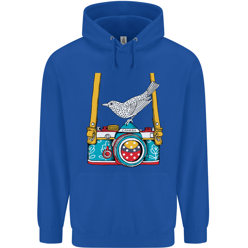 Camera With a Bird Photographer Photography Childrens Kids Hoodie Royal Blue