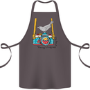 Camera With a Bird Photographer Photography Cotton Apron 100% Organic Dark Grey
