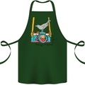 Camera With a Bird Photographer Photography Cotton Apron 100% Organic Forest Green