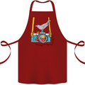 Camera With a Bird Photographer Photography Cotton Apron 100% Organic Maroon