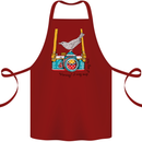 Camera With a Bird Photographer Photography Cotton Apron 100% Organic Maroon