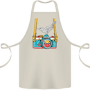 Camera With a Bird Photographer Photography Cotton Apron 100% Organic Natural