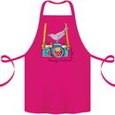 Camera With a Bird Photographer Photography Cotton Apron 100% Organic Pink