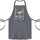Camera With a Bird Photographer Photography Cotton Apron 100% Organic Steel