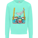 Camera With a Bird Photographer Photography Kids Sweatshirt Jumper Peppermint