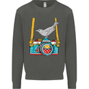 Camera With a Bird Photographer Photography Kids Sweatshirt Jumper Storm Grey
