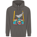 Camera With a Bird Photographer Photography Mens 80% Cotton Hoodie Charcoal