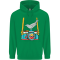 Camera With a Bird Photographer Photography Mens 80% Cotton Hoodie Irish Green