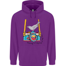 Camera With a Bird Photographer Photography Mens 80% Cotton Hoodie Purple