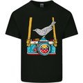 Camera With a Bird Photographer Photography Mens Cotton T-Shirt Tee Top Black