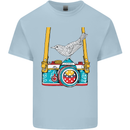 Camera With a Bird Photographer Photography Mens Cotton T-Shirt Tee Top Light Blue