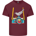 Camera With a Bird Photographer Photography Mens Cotton T-Shirt Tee Top Maroon