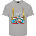 Camera With a Bird Photographer Photography Mens Cotton T-Shirt Tee Top Sports Grey