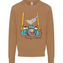Camera With a Bird Photographer Photography Mens Sweatshirt Jumper Caramel Latte