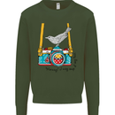 Camera With a Bird Photographer Photography Mens Sweatshirt Jumper Forest Green