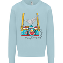Camera With a Bird Photographer Photography Mens Sweatshirt Jumper Light Blue