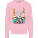 Camera With a Bird Photographer Photography Mens Sweatshirt Jumper Light Pink