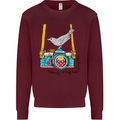 Camera With a Bird Photographer Photography Mens Sweatshirt Jumper Maroon