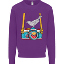 Camera With a Bird Photographer Photography Mens Sweatshirt Jumper Purple