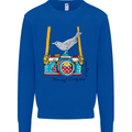 Camera With a Bird Photographer Photography Mens Sweatshirt Jumper Royal Blue