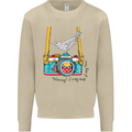 Camera With a Bird Photographer Photography Mens Sweatshirt Jumper Sand