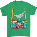 Camera With a Bird Photographer Photography Mens T-Shirt Cotton Gildan Irish Green