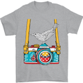 Camera With a Bird Photographer Photography Mens T-Shirt Cotton Gildan Sports Grey