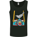 Camera With a Bird Photographer Photography Mens Vest Tank Top Black