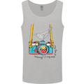 Camera With a Bird Photographer Photography Mens Vest Tank Top Sports Grey