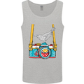 Camera With a Bird Photographer Photography Mens Vest Tank Top Sports Grey