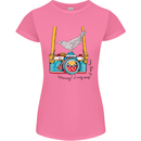 Camera With a Bird Photographer Photography Womens Petite Cut T-Shirt Azalea