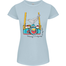 Camera With a Bird Photographer Photography Womens Petite Cut T-Shirt Light Blue